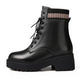 Breakj Boots Women's New Pre-British Branch With Short Boots Fashion Retro Thick Bottom Boots In Fall/Winter