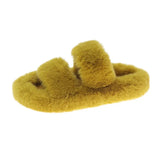 Winter Keep Warm Women Fur Furry Slippers for Home Fluffy Soft Indoor Slides Thick Flats Heel Non Slip Indoor House