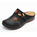 Breakj 2023 Summer Women's Shoes Large Size Sandals Flower Wedge Women's