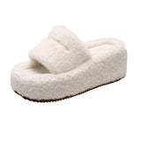 Breakj Women Wear 2023 Full-Length Teddy Slippers With Open-Toe