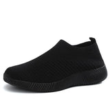 Women Vulcanized Shoes High Quality Women Sneakers Slip On Flats Shoes Women Loafers Plus Size 43 Walking