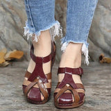 Shoes Woman Sandals Casual Women's Sandalias Retro Women Sandals Female Gladiator Beach Ladies Wedges Shoes Plus