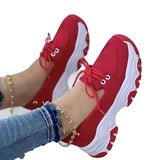 Breakj Size Single Shoes Female Spring And Autumn New Round Head Thick Bottom Low Top Strap With Flat Bottom Casual Sports Shoes