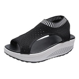 Women Diamond Sandals Summer 2021 Female Shoes Woman Platform Sandals Women Shoes Female Knitted Slip on Peep Toe