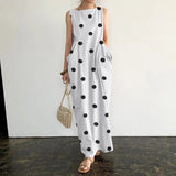 Oversized Casual ZANZEA Loose Vestido Maxi Long Robe Femme 2022 Summer Sleeveless Beach Sundress Bohemian Printed Women