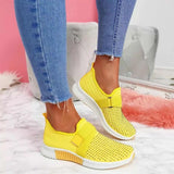 Women Casual Shoes Spring Crystal Solid Female Mesh Sneakers Casual Flat Shoes Women Flats Ladies Sport Shoes