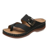 Women's Sandals Open Toe Slipper Outdoor Wedges Comfortable Flip Flop Serpentine Platform Fish Mouth Orthopedic Wedge
