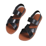 Breakj Style Flat Bottom Open Toe Sandals Female Summer New Comfortable Wear Casual Versatile Plus Size Women's