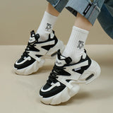Breakj Korean New Dad Shoes Female 2025 Spring Student Running Platform Heighten Casual Shoes