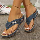 Thick-Bottomed Cool Slippers Women's 2025 Summer New Beach Waterproof Table Clip Women's Shoes