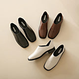 New Women Shoes Korean Version Square Toe Flat Casual Work Shoes Female Slip on Retro Loafer Zapatillas