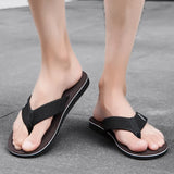 Slippers 2021 Korean Version Of High Quality Large Size 47 Flip-Flops Bathroom Non-Slip Slippers Beach Casual Men