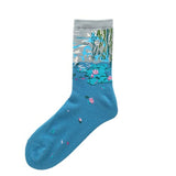 Cotton Socks Funny Oil Painting Fashion Happy Socks Night Winter Male Female Colorful Print Van Gogh Art Sock one
