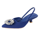 Summer shoes for women 2022 New Women's Shoes Wedding Shoes Sequined Exposed Documentary Shoes Pointed Toe Temperament