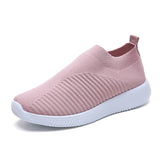 Breakj Large-Size Women's Shoes Autumn Lazy Shoes One Foot Pedal Women Breathable Sports Low-Help Casual Shoes Single