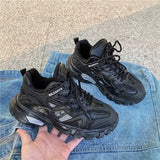 New Women Shoes Black Red Trend Sneakers Ulzzang Platform Sneakers Female Trainers Comfortable Casual Shoes Women