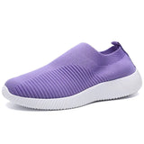 Women Vulcanized Shoes High Quality Women Sneakers Slip On Flats Shoes Women Loafers Plus Size 43 Walking