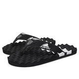Beach Flip Flops Casual Bath Slippers Breathable Flip Flop Men Thick-Soled Home Shoes Non-Slip Indoor And Outdoor