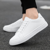 Summer New Small White Shoes Men's Korean Version Of Fashion Board Shoes Trend Casual Men's Large-Size Soft Leather