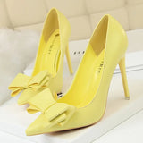 Shoes Bow-knot Pumps Women High Heels 2022 Fashion Women Heels Lady Stiletto Shoes Wedding Shoes Classic Pumps
