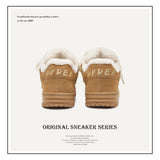 Breakj Shoes Destruction Aesthetic Series Of Double Shoes Tongue Winter Warm Cotton Shoes Short Boots Snow Boots Men And Women The