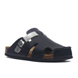 2023 New Summer Buckle Cork Slipper Casual Women Mixed Color Beach Outside Non-slip Closed Toe Cut-outs Slides