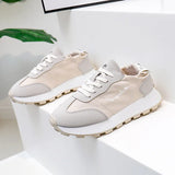 Breakj Korean Net Face Dad Shoes Female 2025 Summer New Breathable Female Student Sneakers Heighten Casual Shoes