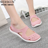 Women's Sandals 2020 Fashion Lady Girl Sandals Summer Women Casual Jelly Shoes Sandals Hollow Out Mesh Flats Beach