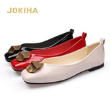 Ballerina Shoes Women Spring Fashion Ballet Flats Shoes Square Toe Patent Leather ShoesLoafers Women