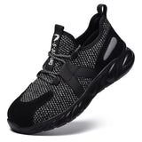 Shoe Men Safety Work Shoes with Steel Toe Cap Puncture-Proof Ankle Boots Lightweight Breathable Man Sneakers