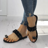 Slippers Women Shoes Summer sandals Beach Pineapple Flat Slippers Outside Slides Zapatos De Mujer Shining Crystal Ladies