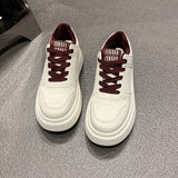 Breakj New Sports Shoes Women's Board Shoes Solid Color Ins Tide Shoes Hot Style Four Seasons Regular College Wind Small