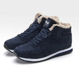 Boots Men Winter Shoes Plus Size 35-48 Warm Ankle Botas Hombre for Leather Winter Boots Shoes Men Plush Winter Sneakers