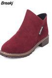 Shoes Women Fashion Thick Sole Ankle Boots Comfortable Plus Size Snow Boots for Women Female Platform Boots Botas De