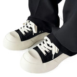 Breakj New Versatile Increased Big Head Commuting Derby Leather Shoes Thick Platform Increased Milk Fragrance Bottom Casual Board Shoes