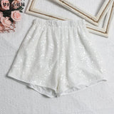 The Details Are Good, There Are Libu Lililiang Shorts High Waist Broad Leg Trousers Tight Waist Leisure Light Skin Hot Pants