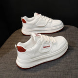 Breakj 2025, Small White Shoes New Korean Ins Schoolgirls High Platform Sports Board Shoes Casual Shoes