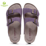 Summer Men's Mule Clogs Slippers High Quality Classic Two Buckle Cork Slides Sandals Footwear For Men Women Unisex