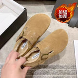 Breakj Seasons Boken Write Anti Cattle Velvet Skin Comfortable Pure Color Versatile Fashion Temperament Professional Commuting To Wear Shoes