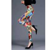 Printed Leggins Elastic Fitness Leggings Sexy Pants Women Push Up Trousers Summer Gym Sports