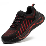 Work Shoes For Men Safety Work Ankle Boots With Steel Toe Man Sneaker Anti-puncture Men's Safety Shoes Footwear