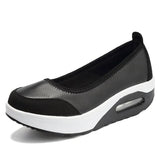 Women Sneakers Flats Loafers Sweet Shallow Comfort Moccasins Slip-on PU Platform Ballet Ladies Vulcanized Shoes