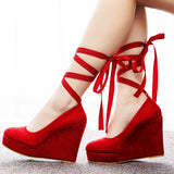 Breakj Cm Women's Shoes Round Head Waterproof Table Slope Single Shoes Roman Strapped Slope Single Shoes Spring And Autumn Single Shoes Women's Thick-Soled