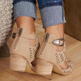 Women Sandal Buckle Strap Fashion Shoes High Heel Woman Sandalias Mujer 2021 Summer Ladies Plus Size 35-43 For