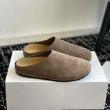 Breakj And Autumn 2025 New Birkenish Shoes Women Thick Soles Row One Foot Lazy Boken Bag Half Slippers
