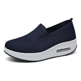 Spring Autumn Women's Swing Shoes Mesh Woman Loafers Flat Platforms Female Shoe Wedges Ladies Shoes Height Increasing