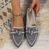 Breakj 2025 Spring Tip Flat-Soled Single Shoes Large-Size Fashion Flying Pedal Casual Women's