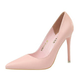 Breakj Korean Version Of Fashion Simple Women's Shoes Show Thin High Heels Fine Heel Super High Heel Shallow Mouth