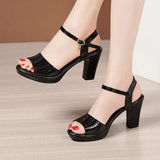 32-43 Sexy Peep Toe Ladies Summer Shoes For Dress Women Wedge Heel Sandals High Heel Woman 2022 New Female Platform
