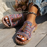 Breakj Flat-Bottomed Slippers Women's New Esophai Beach Women's Shoes In The Summer Of 2025 43-Yard